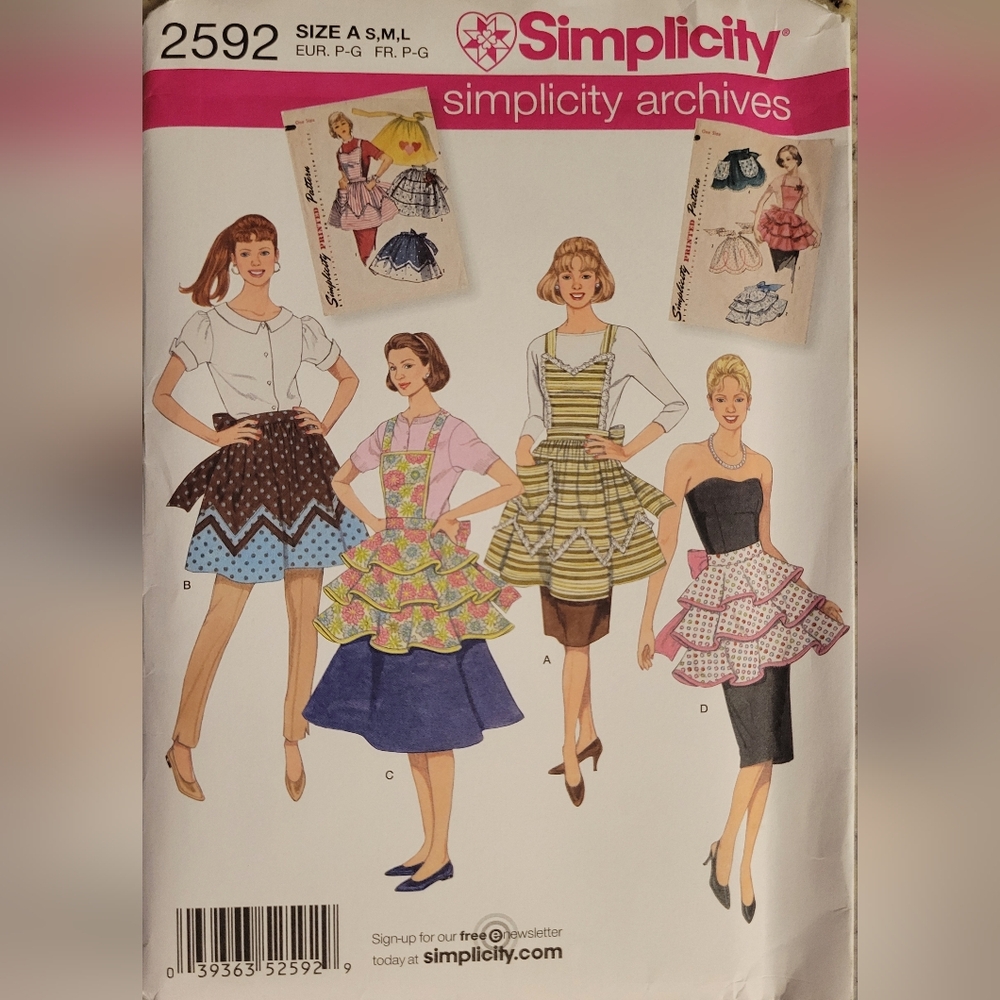 Apron Pattern Simplicity 2592 Uncut